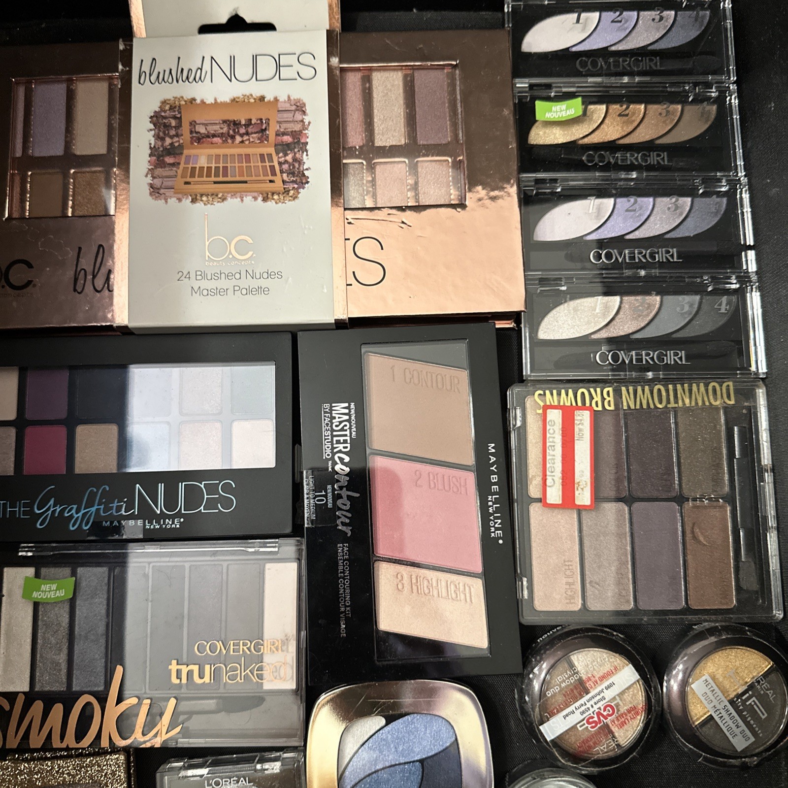 Large New Makeup Lot – Eyeshadow Palettes, Brushes