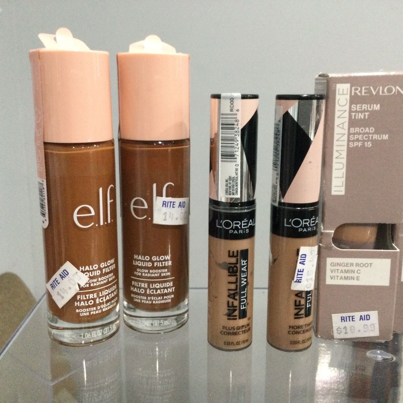 Makeup / beauty bundle lot Of (8) Revlon, ELF & L’Oréal