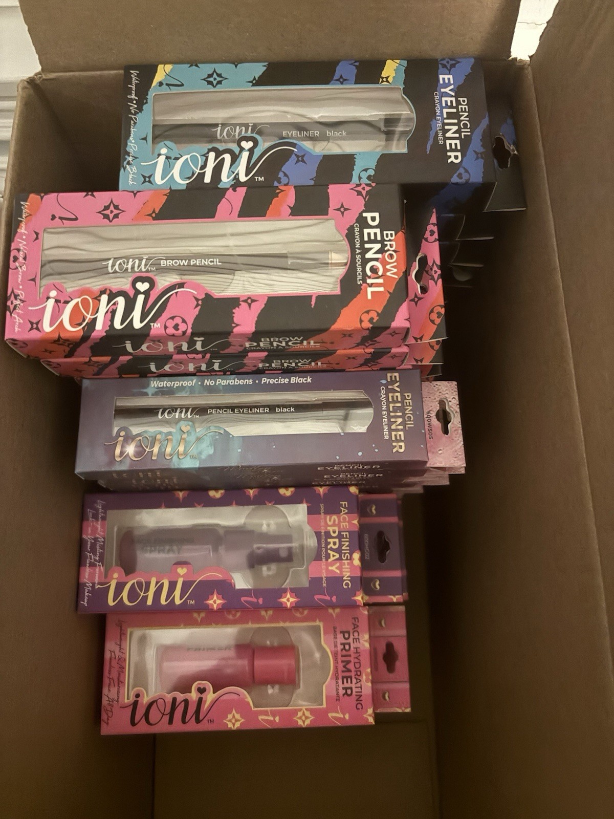 Ioni Makeup/Cosmetics Bundle Lot Of 100 New In Box! Reseller Ready