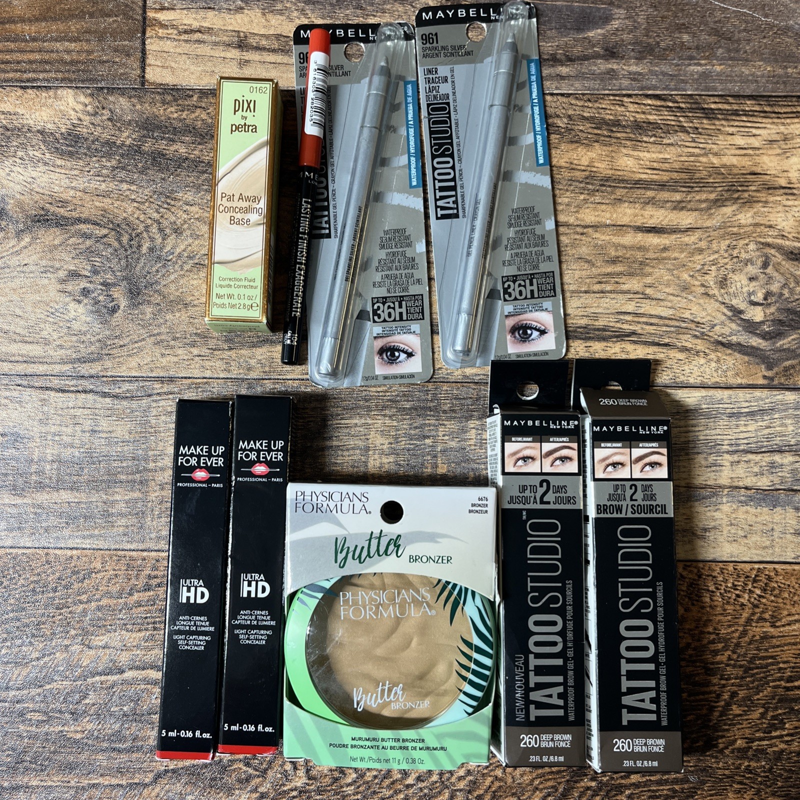 Mixed Makeup Lot Maybelline Pixi Physicians Formula 9pcs