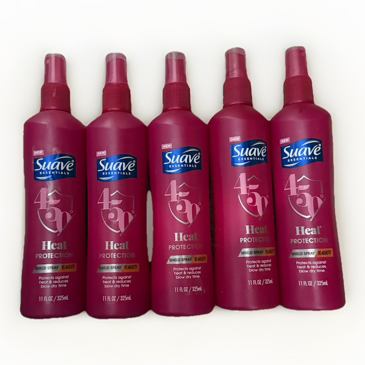 RESELLER LOT 5 Pack Suave Heat Protector Spray New 11oz Each
