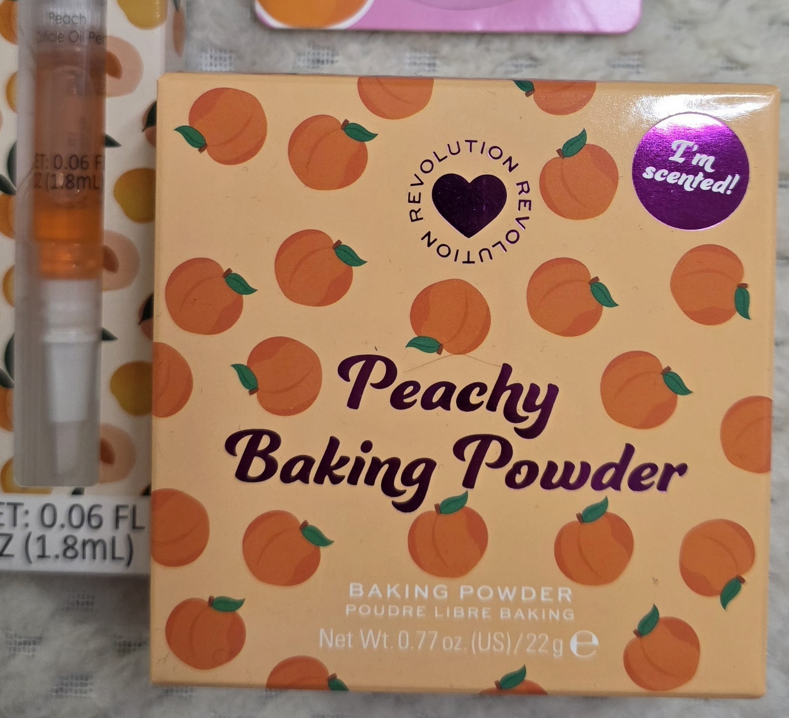 Peach 🍑 Lovers HUGE NEW GIFT LOT 10pc Revolution Beauty Peachy Baking Powder