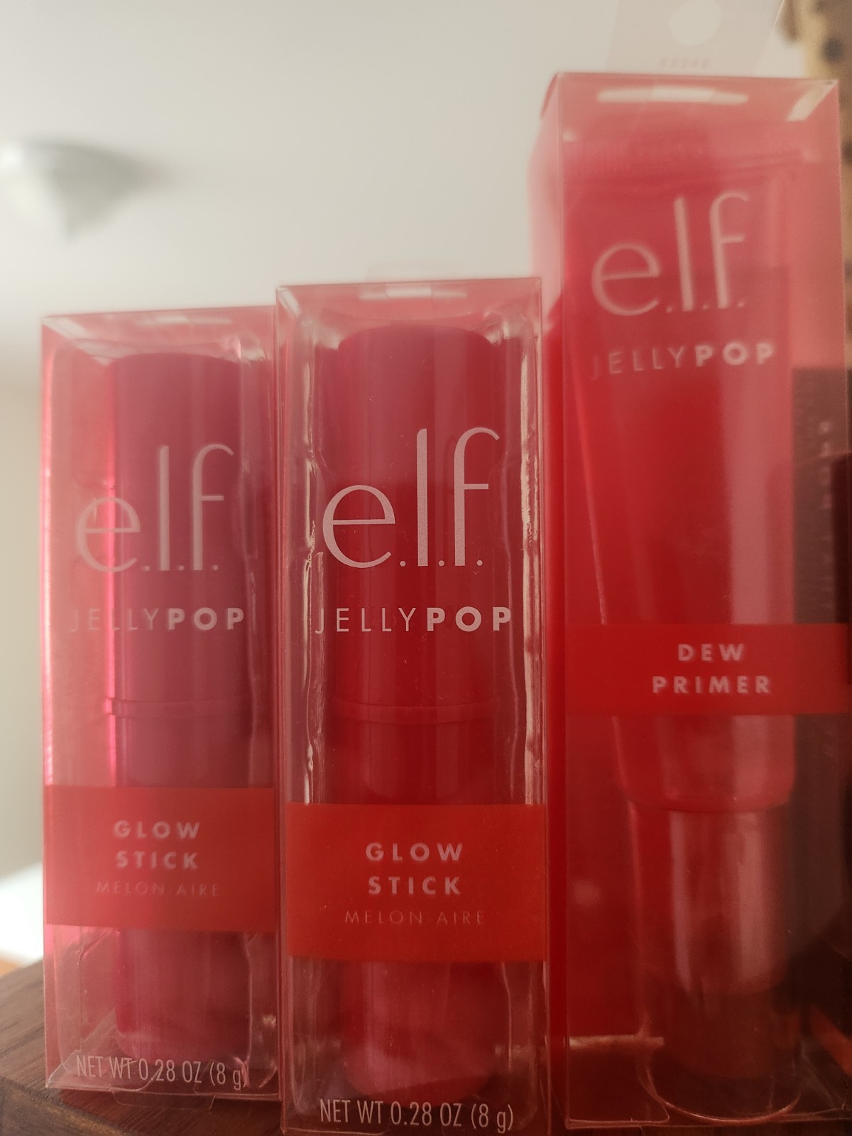 (Lot Of 4) ELF Cosmetics, 2 Jellypop Glow Sticks, Gel Primer, And Loose Powder