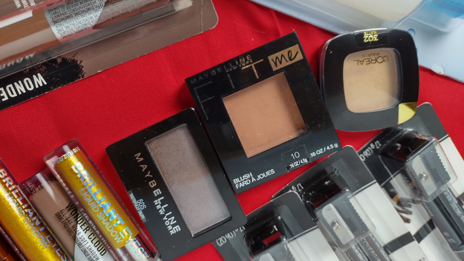 womens makeup Lot Loreal Çover Girl Maybelline Eyeliners Lip Baum Eye Shadow