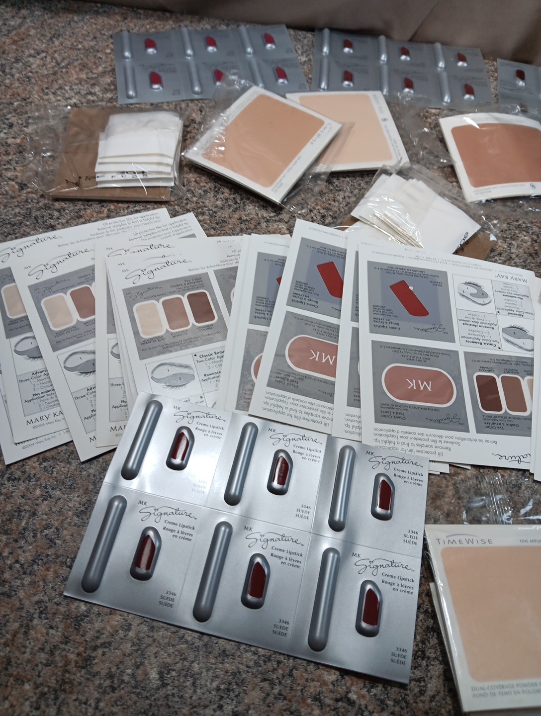 Large Lot Mary Kay Consultant Samples Lotions Lipstick Makeup