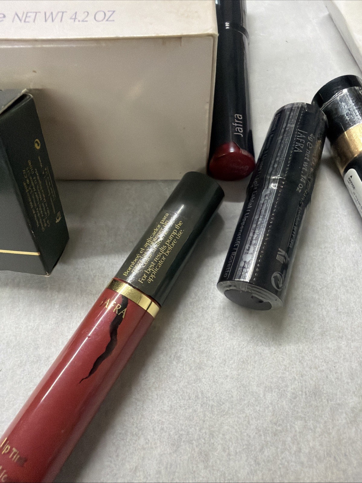 Vintage Jafra & Revlon Makeup Lot NOS New Old Stock Sealed Berry Rich Amaretto