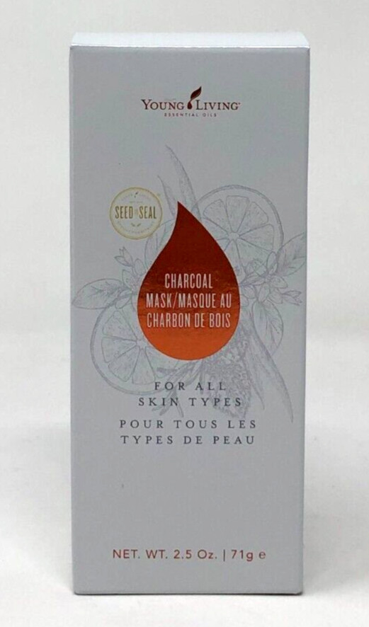 New Young Living Essential Oil Charcoal Face Mask Sealed 2.5oz All Skin Types