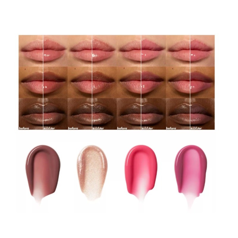 e.l.f. Glow Reviver Plumping Lip Oil Kit (4 lip oils) – NEW in box