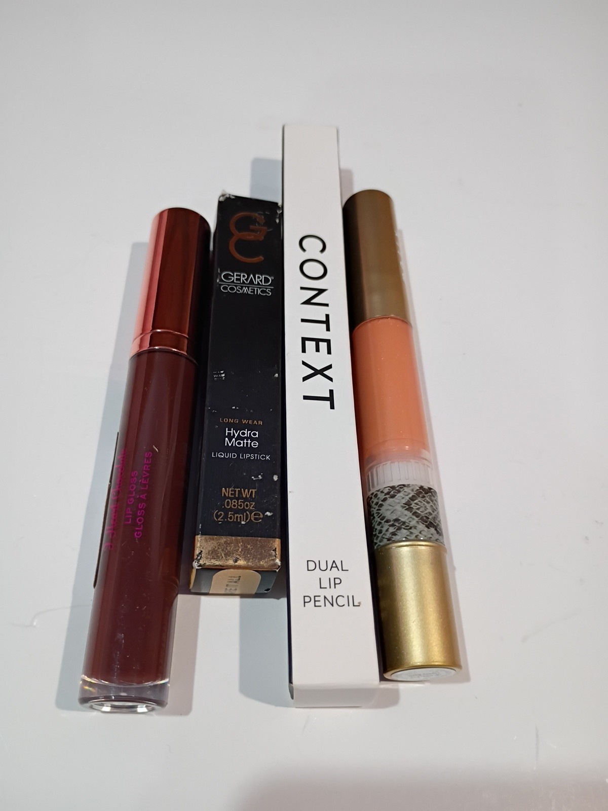 NEW Lot of 4 Lip Products Revolution Gerard Mally Context Lipstick Pencil