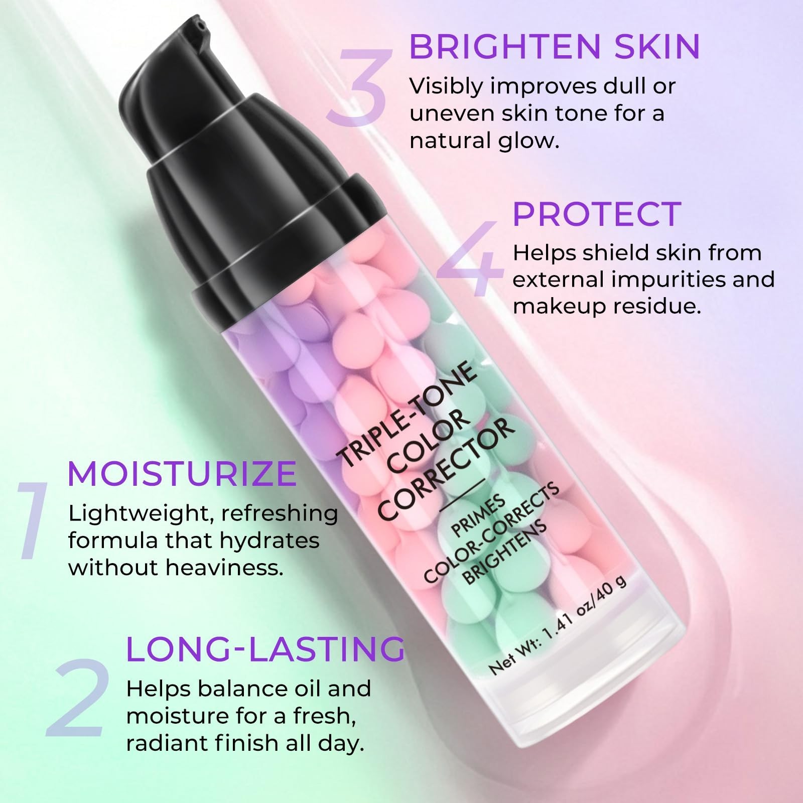Primer for Face, 3 In 1 Face Primer Before Makeup, Moisturizes-Sunscreen Crea…