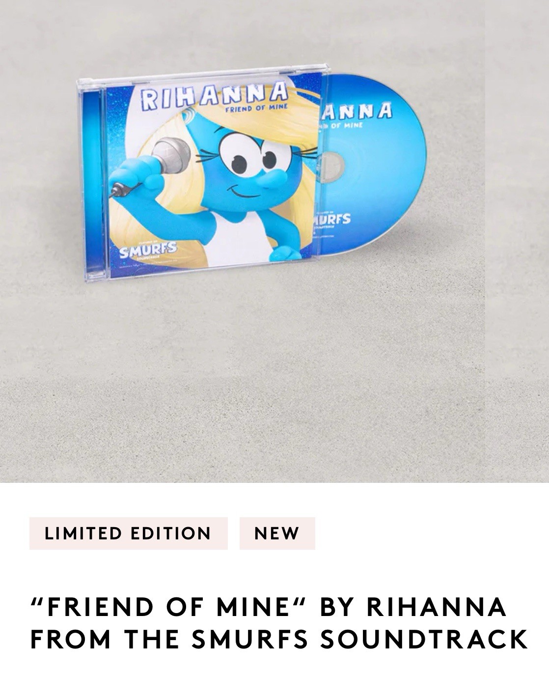 Fenty Beauty x Smurfs LIMITED EDITION SMURFETTE FULL Collection + CD Soundtrack