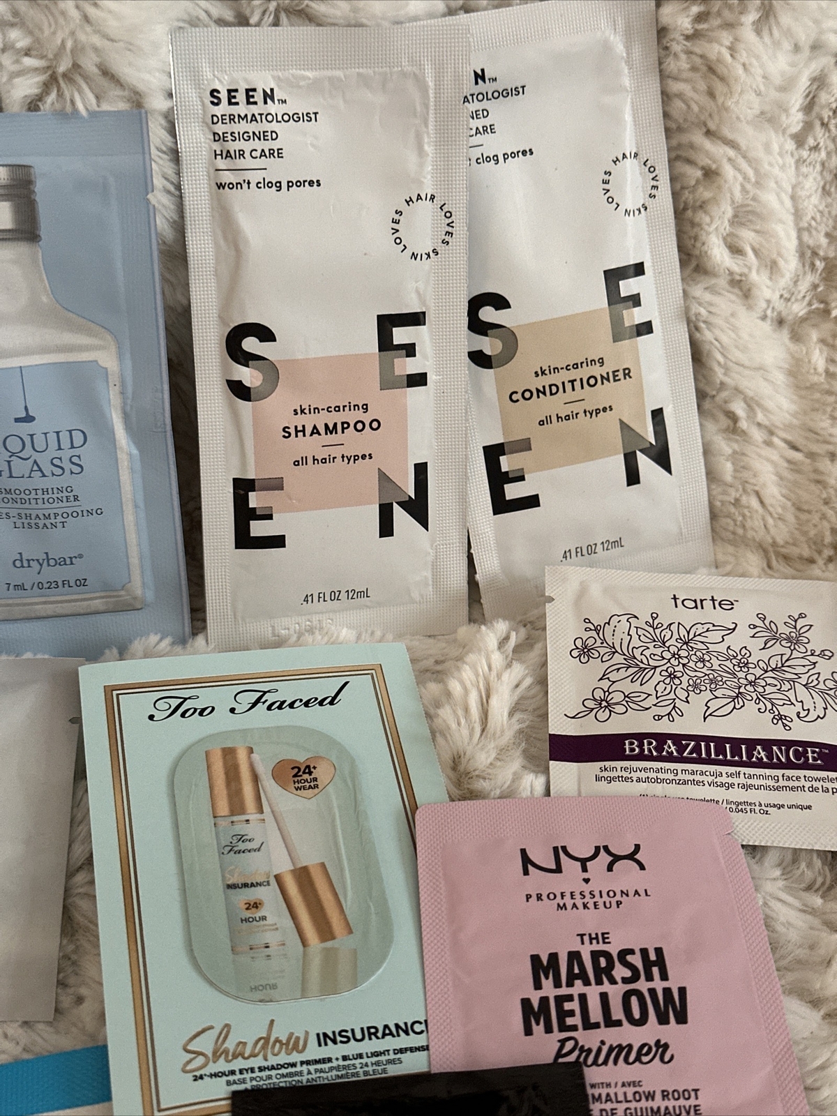 High end luxury sample lot Hair, Skin, Face, Tan, 10 Total