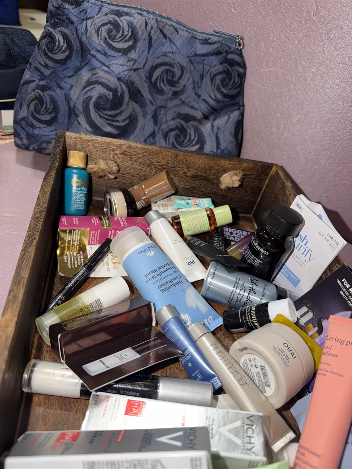 Lot of 30 Deluxe / Travel Size Hair, Skin Care, Makeup Beauty Product Samples AA
