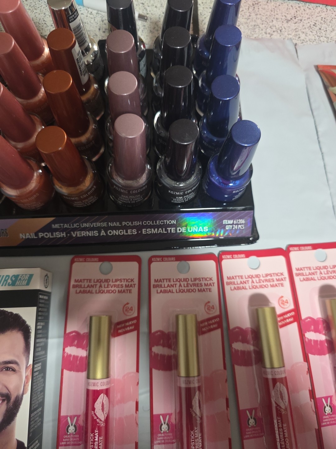 RANDOM BULK Wholesale Mixed Makeup Cosmetics 40 Pcs Lot Kozmic Colors Brand