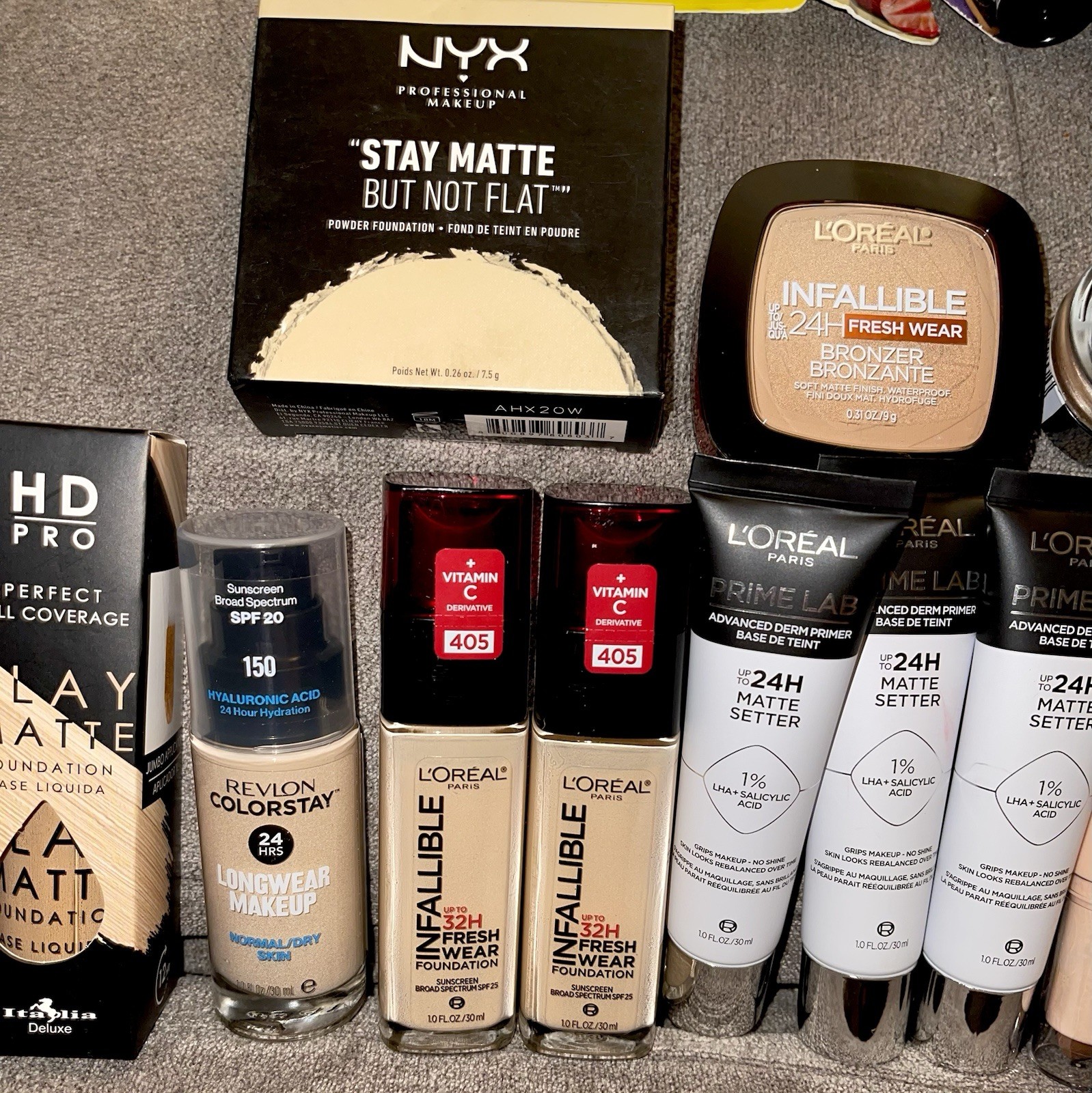 New Makeup Lot L’Oréal Revlon CoverGirl NYX Milani LA Colors Cosmetics Bundle