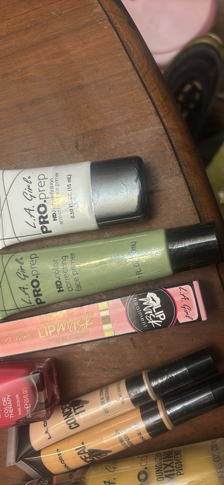 L.A. Girl Pro Prep HD Face Primers & Lip Mousse + Milani Assorted Makeup Lot