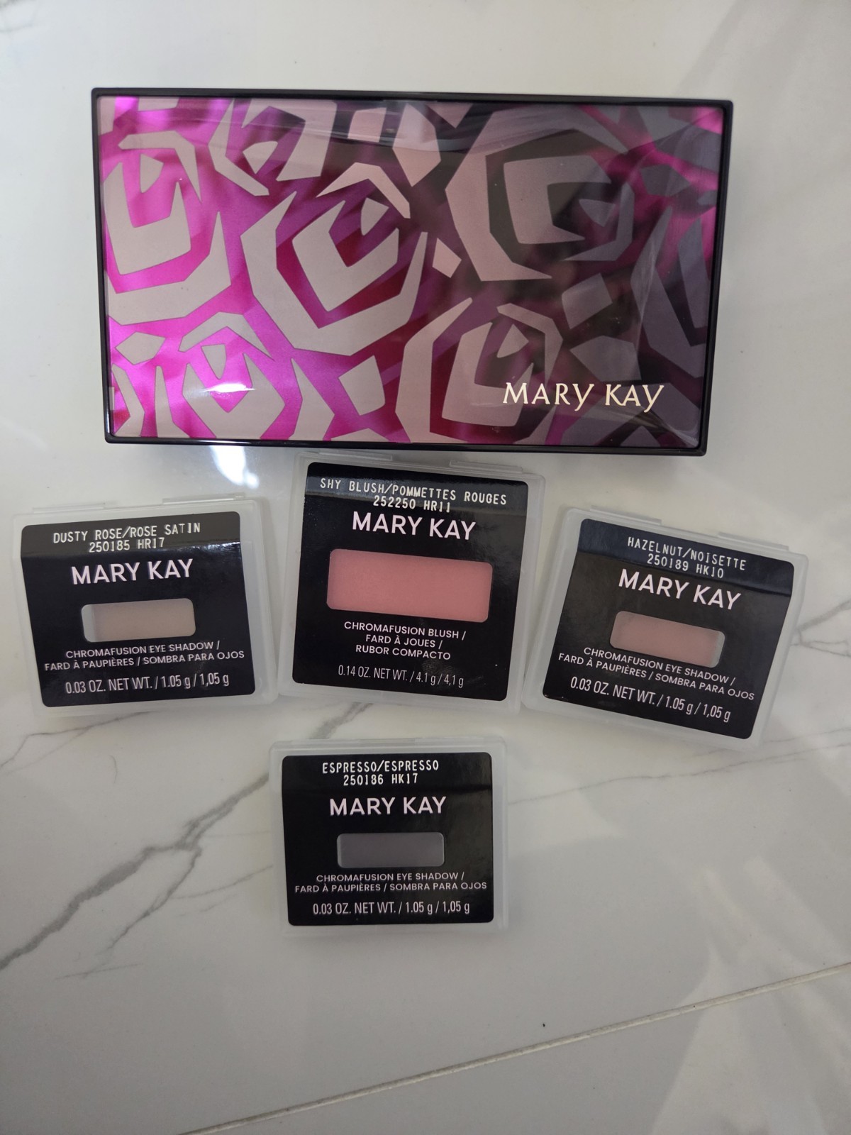Mary Kay Perfect Palette Chromafusion Eye Shadows & Blush Shy Dusty Espresso