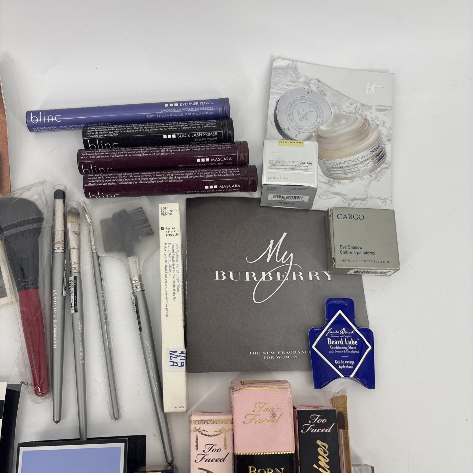 Premium Makeup Skincare Lot 40+ Pcs Too Faced Givenchy Stila Buxom Morphe NEW