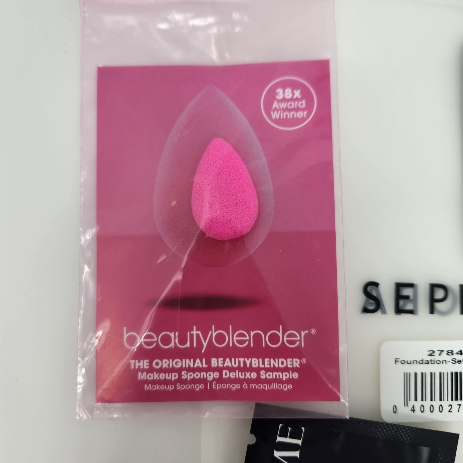 Sephora Samples Lot Makeup Sponge Deluxe Sample & Assorted Foundation Samples #D