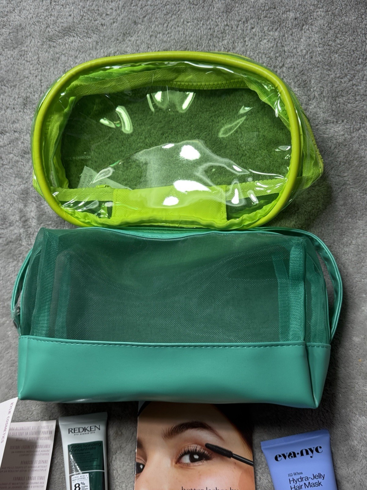 Lot 16 ULTA BEAUTY DELUXE Travel Mini Set Cream Mascara & 2 Cosmetic Bag
