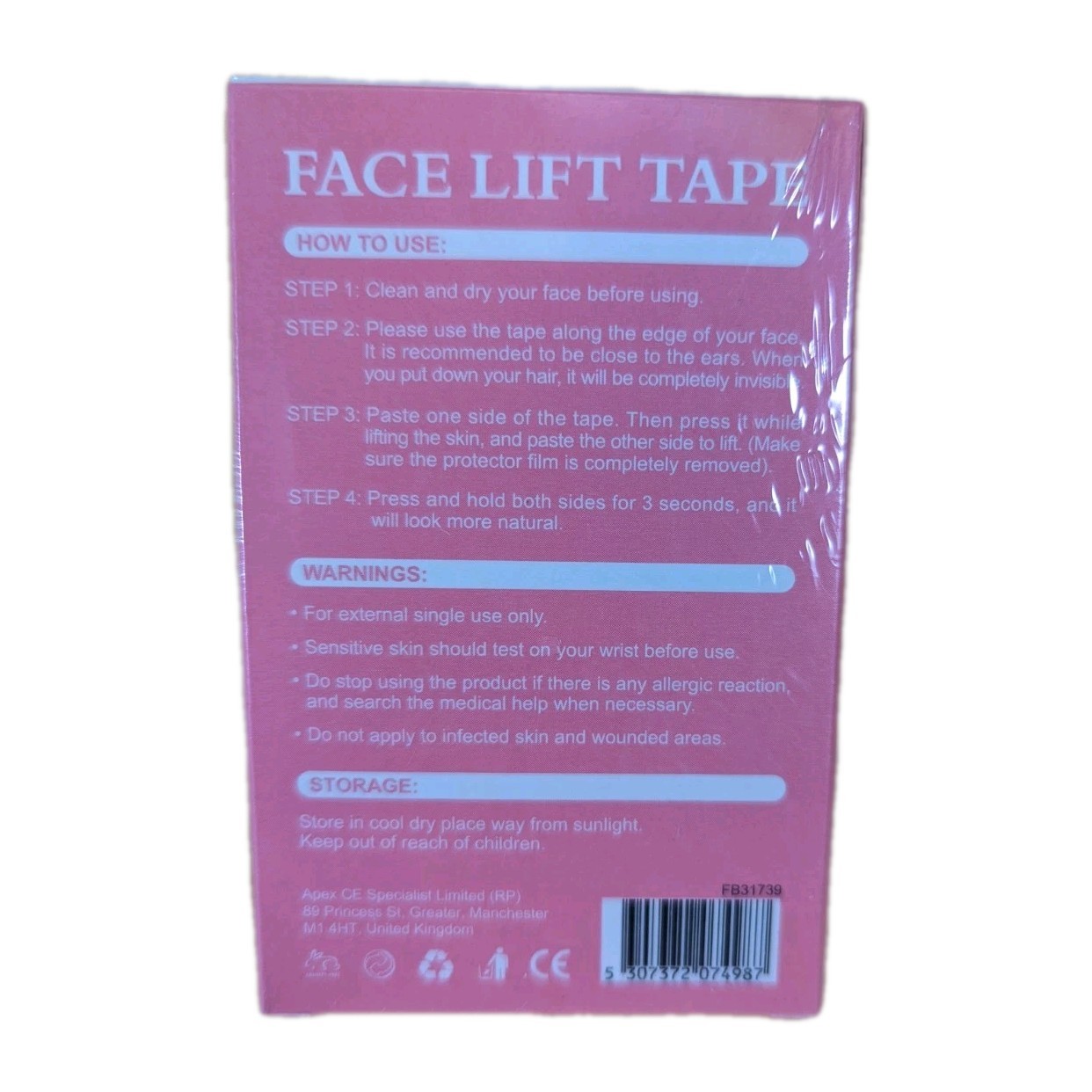 120 Pcs Invisible Face Lift TapeStrong Adhesion, Breathable V-LineLifting Strips