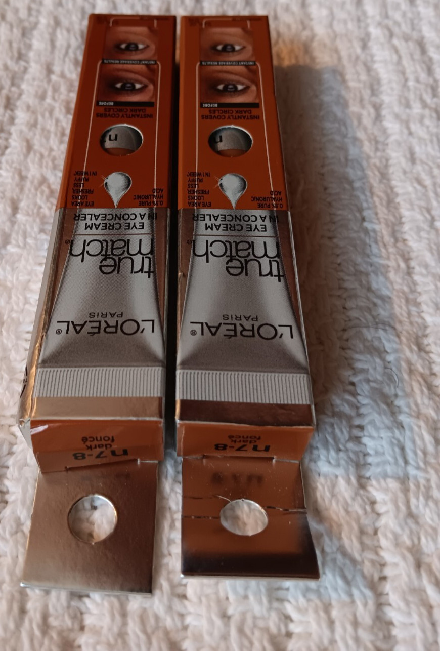 L’Oreal Paris True Match N 7-8 Dark Concealer N8 Cappuccino Neutral Powder Lot