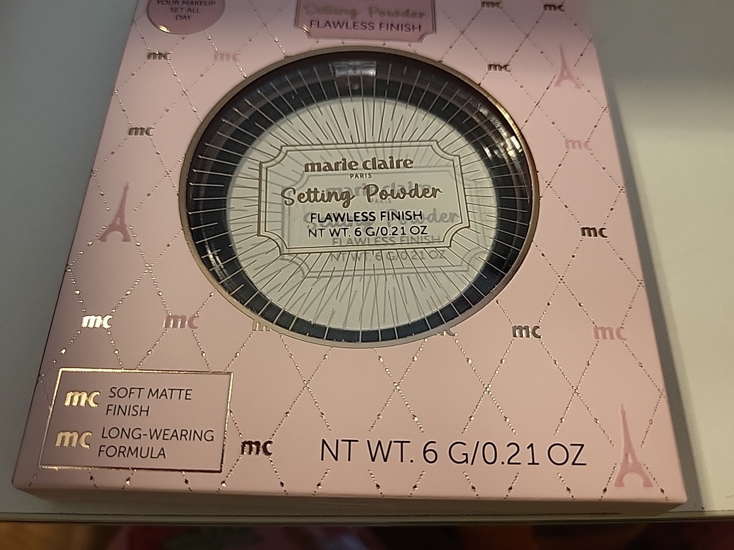 Marie Claire Makeup Lot Of 4. Total Face Pallet, Setting Powder, Eyeliner, Blush