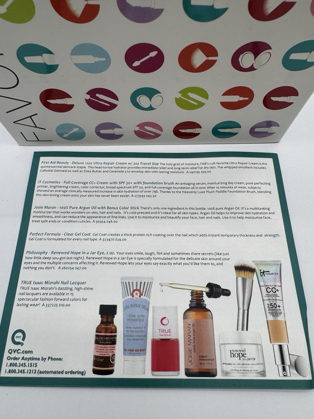 QVC Favorites Beauty Kit NOS IT Cosmetics Josie Maran FAB Philosophy READ