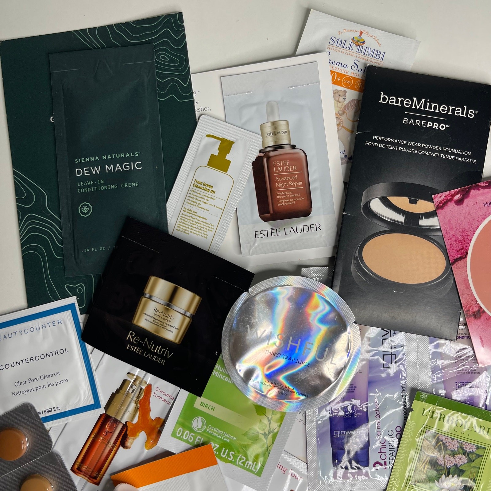MAKEUP BEAUTY BUNDLE BOX — 25 PIECES! Estée Lauder Hourglass Murad Clinique YSL