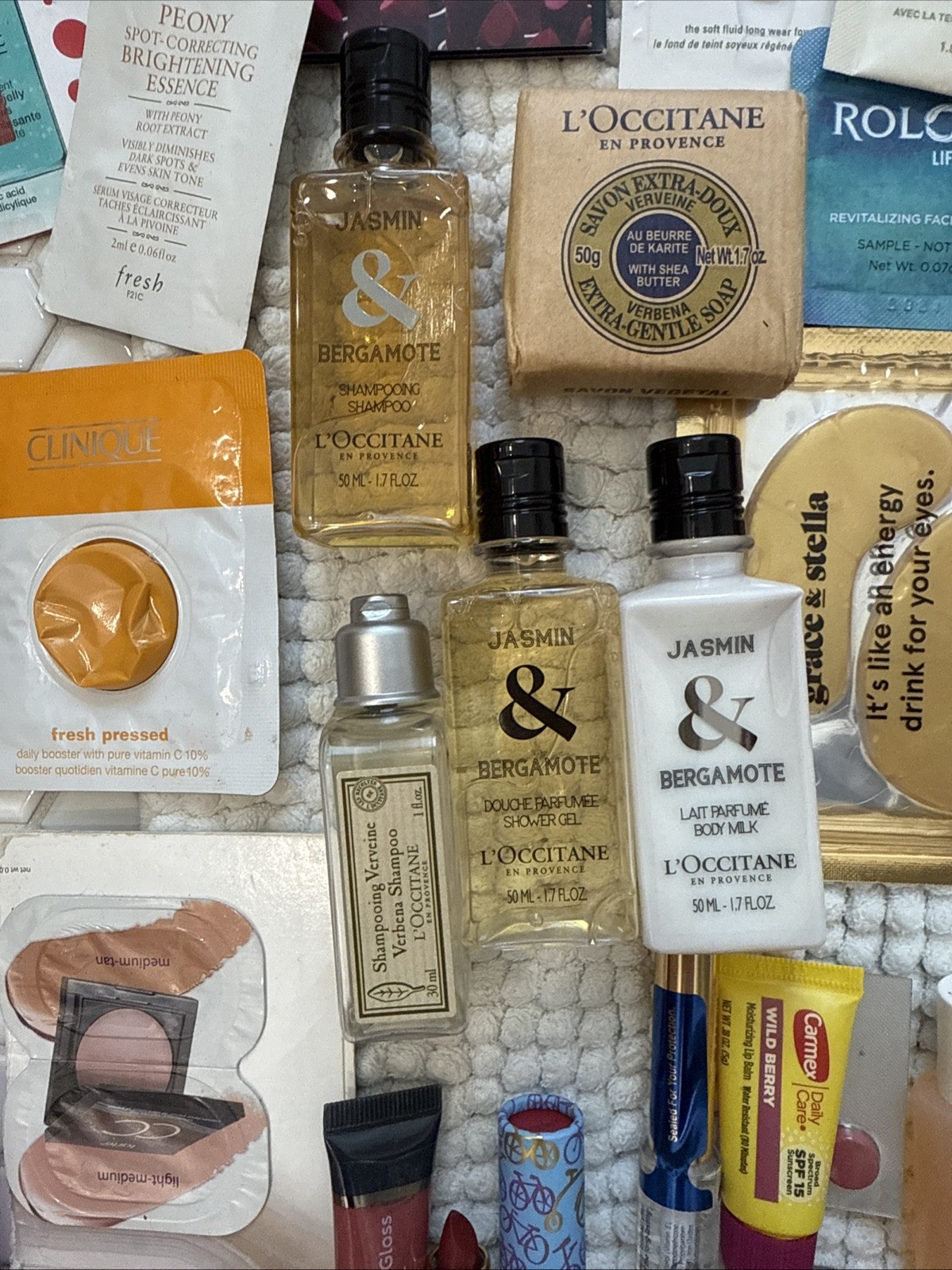 Makeup & Skincare Lot, Patrick TA She’s That Girl, Clarins, L’Occitane,NYX,Estee