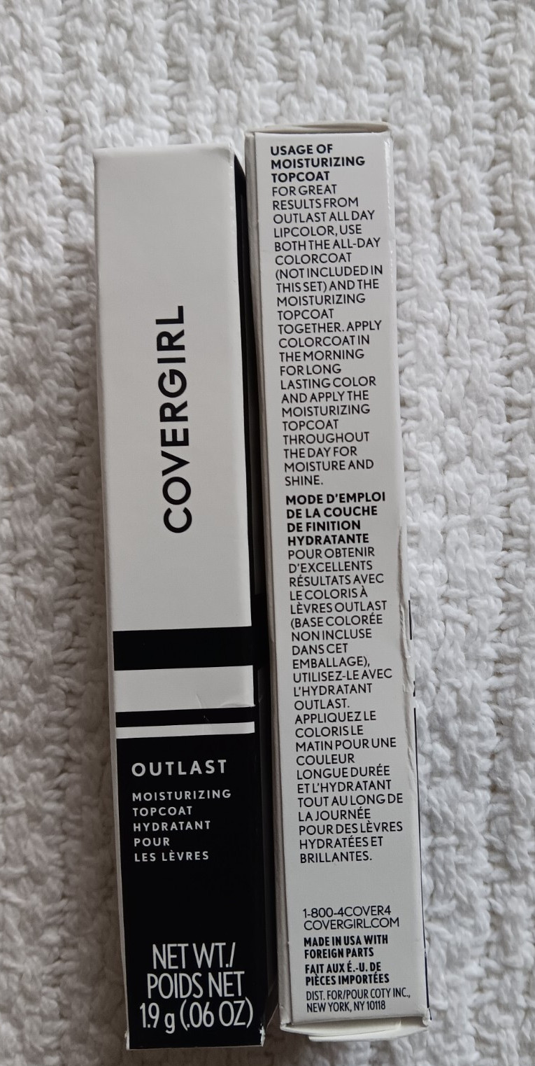 Covergirl Lip Balm Coral Dreams Rose Lipstick Liner Clear Outlast Topcoat Lot