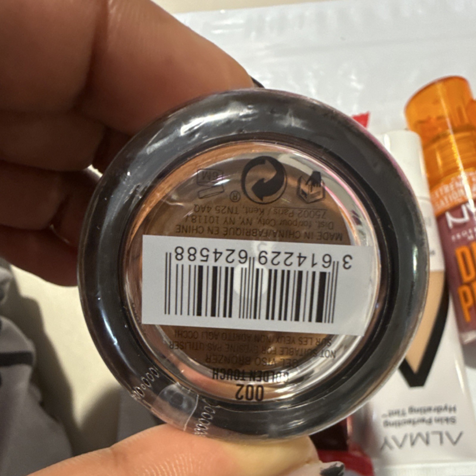 Rimmel Jelly Bronzer 002, Revlon Satin Ink, Almay Tint 130, NYX Duck Plump, Ful…