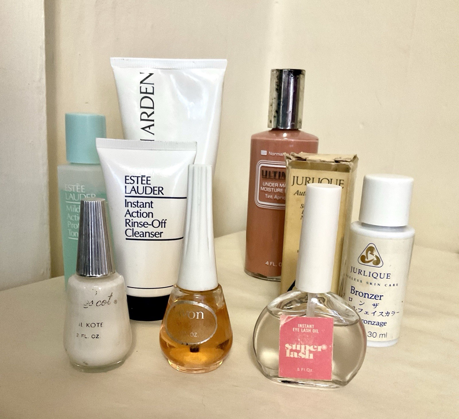 Vintage Lot Of Makeup Bottles Discontinued Elizabeth Arden Estee Lauder Ultima 2