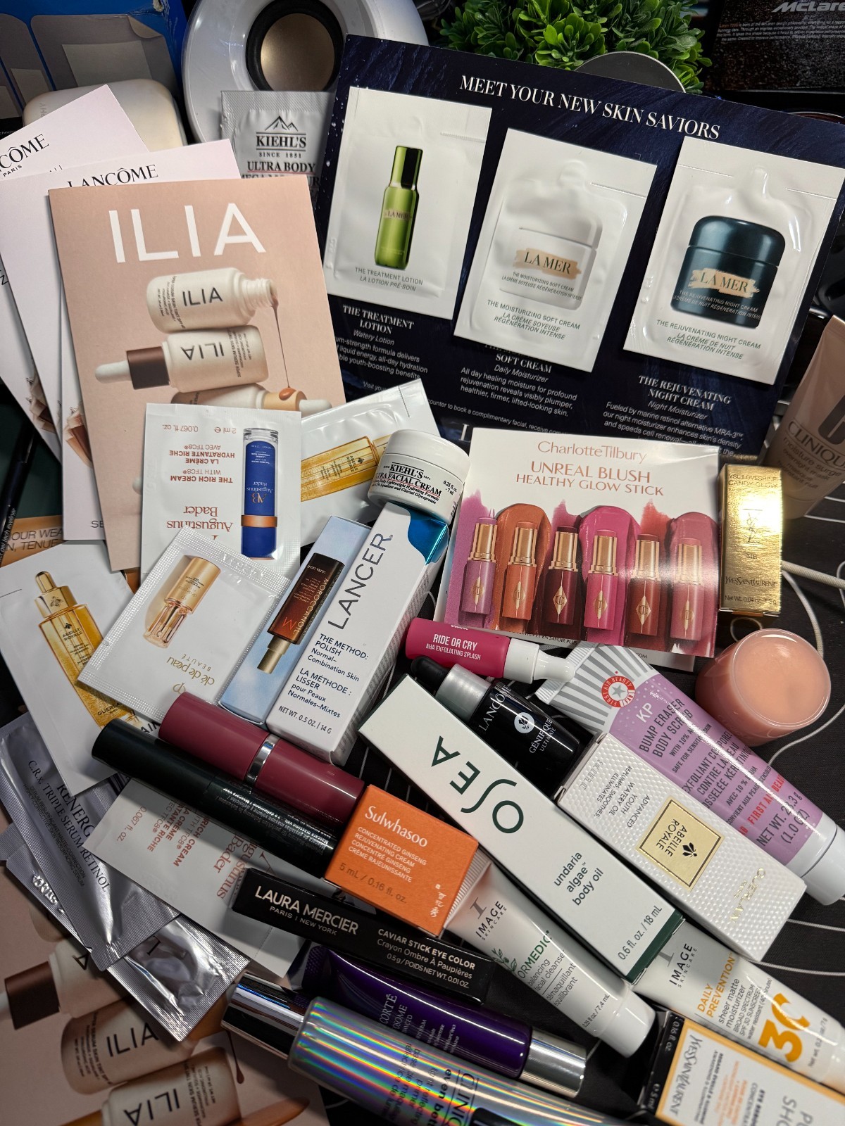 NEW! High End Mixed Lot | Skincare Makeup Hair Cosmetic Samples | FREE Gift!