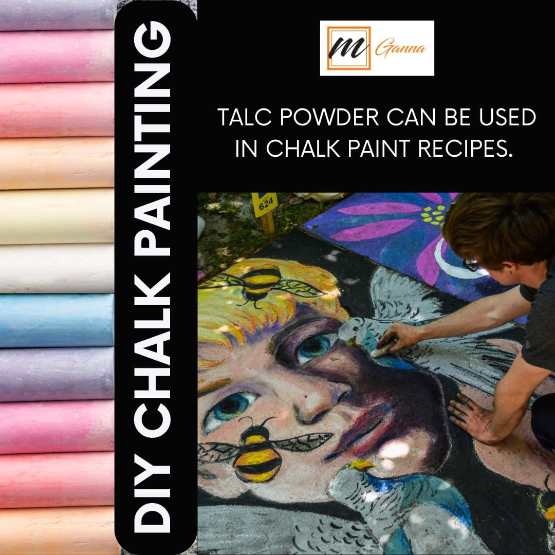 100% Natural Talc Powder for Facial Make-Up, Cosmetic Formulations, and Other In