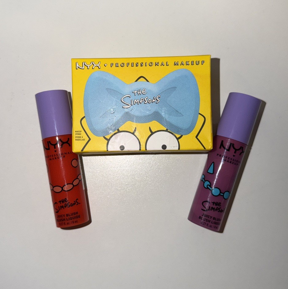 NYX The Simpsons 3 set makeup blender juicy blush Limited Edition 2026