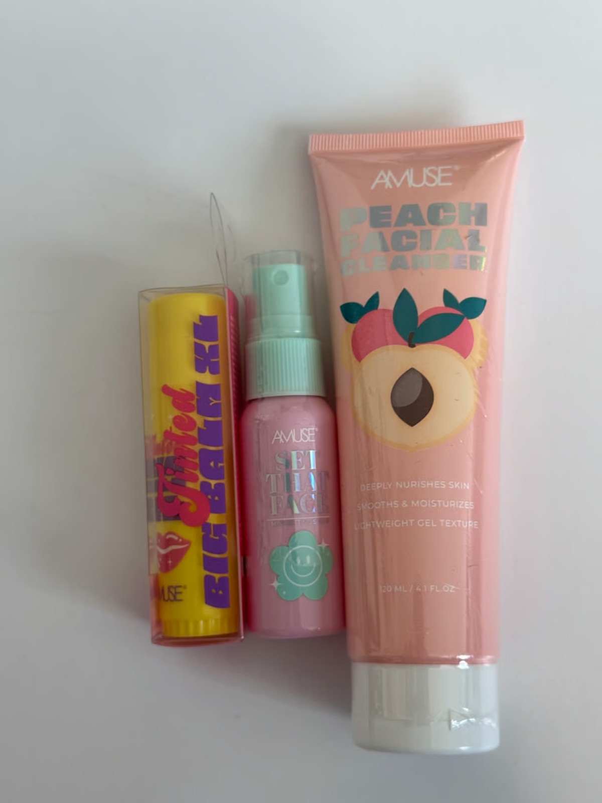 Amuse Beauty Skincare Bundle Cleanser Lip Balm Face Mist
