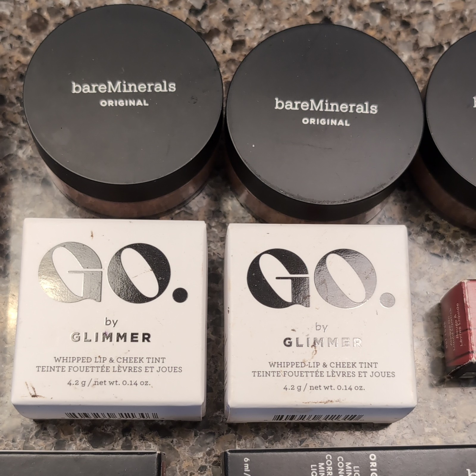 bareMinerals Original Foundation SPF 15 + Concealer + Smashbox Lip + e.l.f.