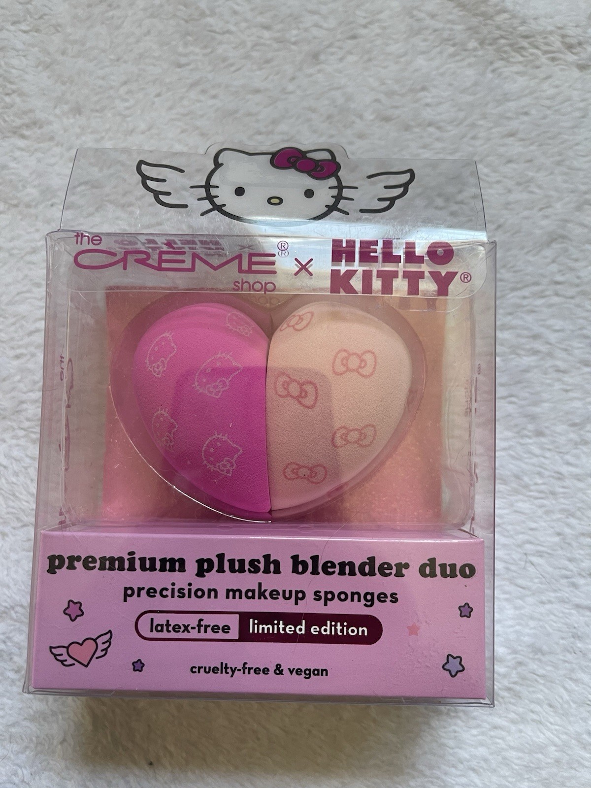 Hello Kitty Beauty lot! Crème shop blender, Bow, lip gloss, Hair Brush, lashes