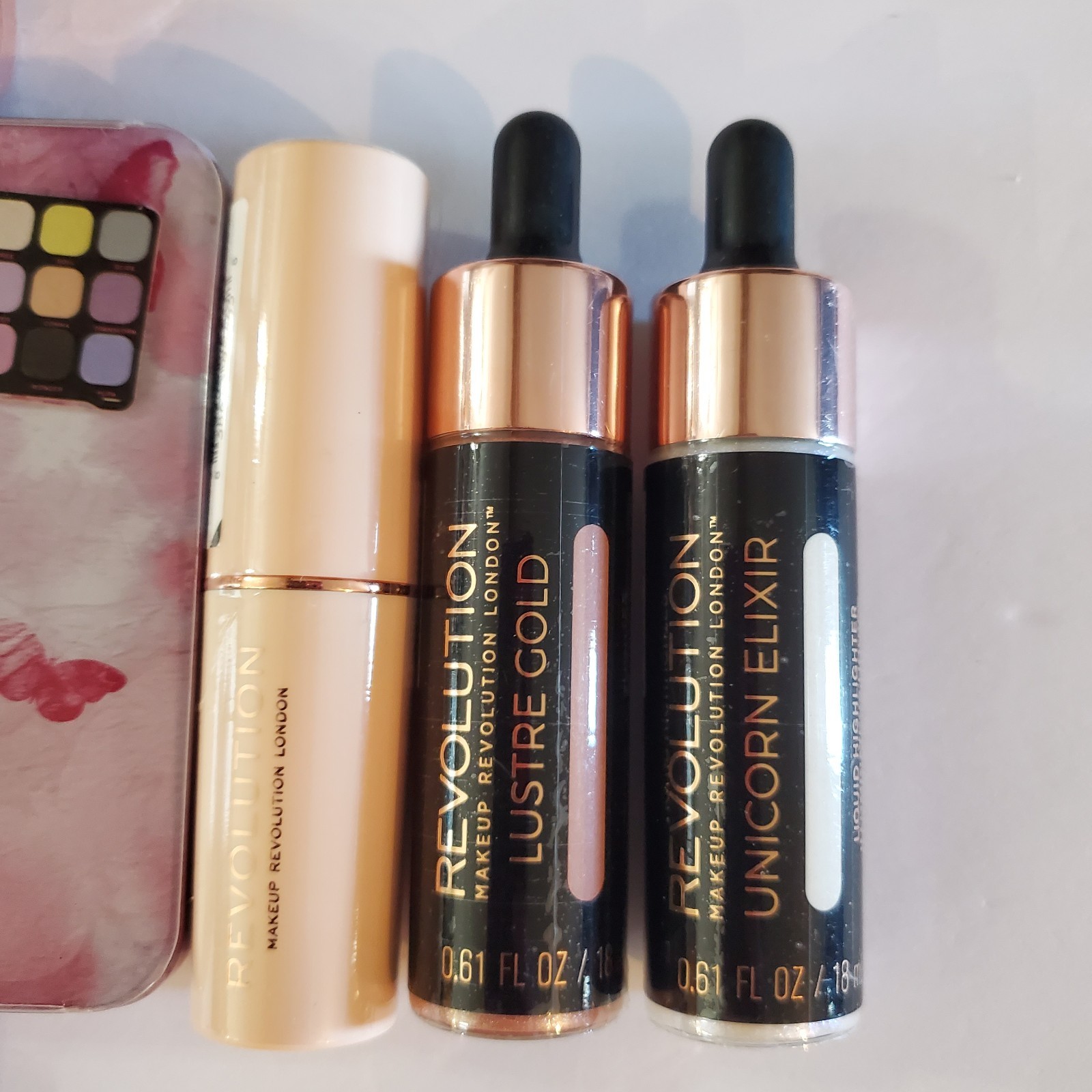 New 8 Piece Makeup Lot Eyeshadow, Concealer, Foundation, Lip Gloss, Highlighter