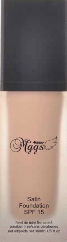Satin Foundation SPF 15 UV Protection, Gluten Free,vegan & Cruelty-free 30ml 1oz
