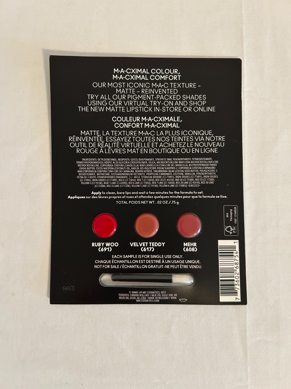 MAC Burberry Benefit Sisley D&G Surratt Makeup Samples Lot – Set of 6