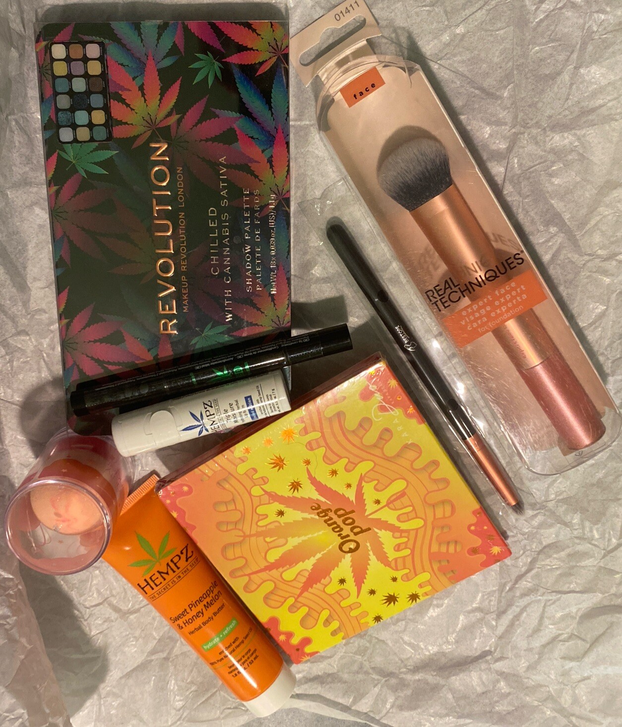 REVOLUTION CHILLED Kara Beauty ORANGE POP THC Palettes HEMPZ RT Brushes MORE🫦