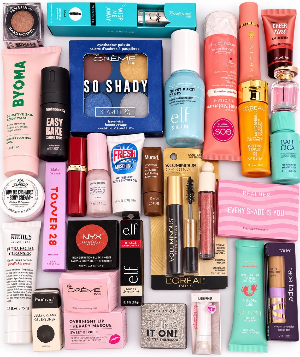 15 Piece Mixed Beauty Box: Makeup Skincare and Body-All New.