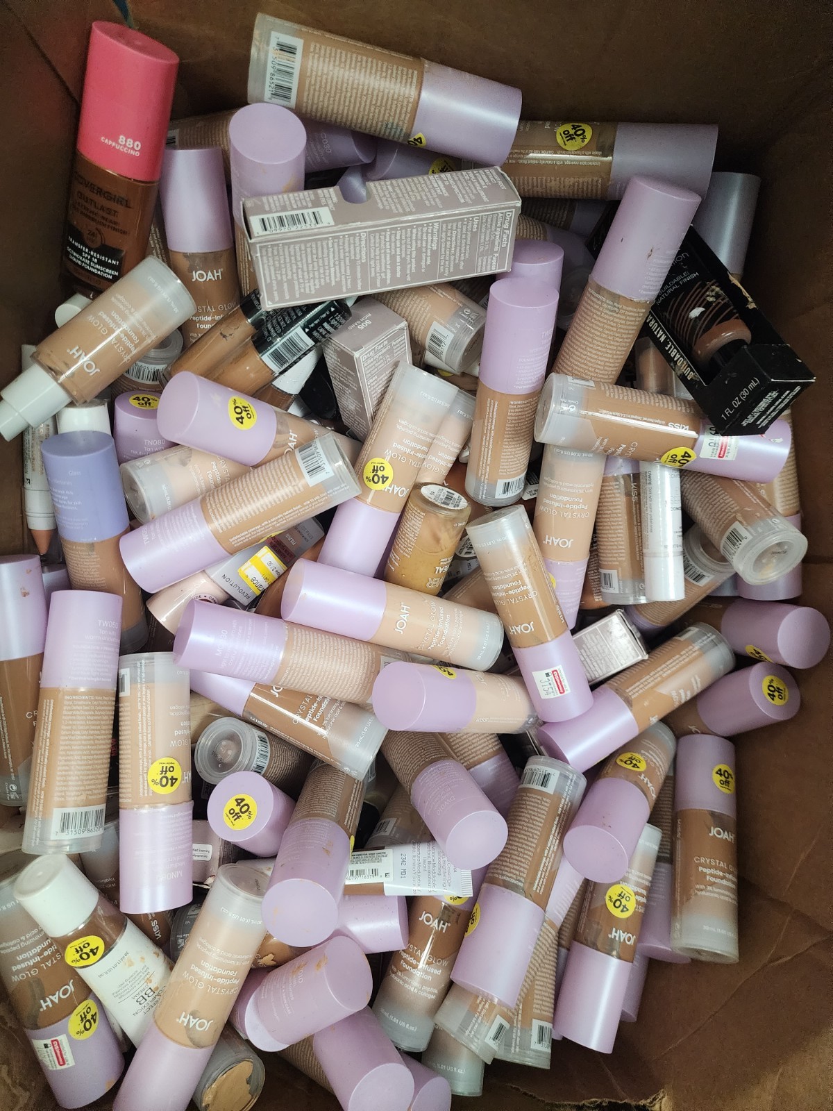 50 Pc JOAH Crystal Glow Tinted Luminizer Mixed Lot Lot Wholesale Bulk Bundle