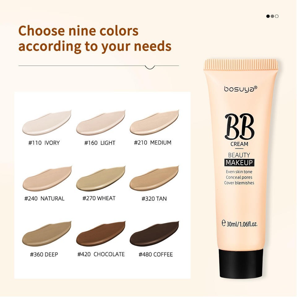 OEM Flawless Whitening Mineral BB Cream CC Concealer Foundation Brightens Skin T