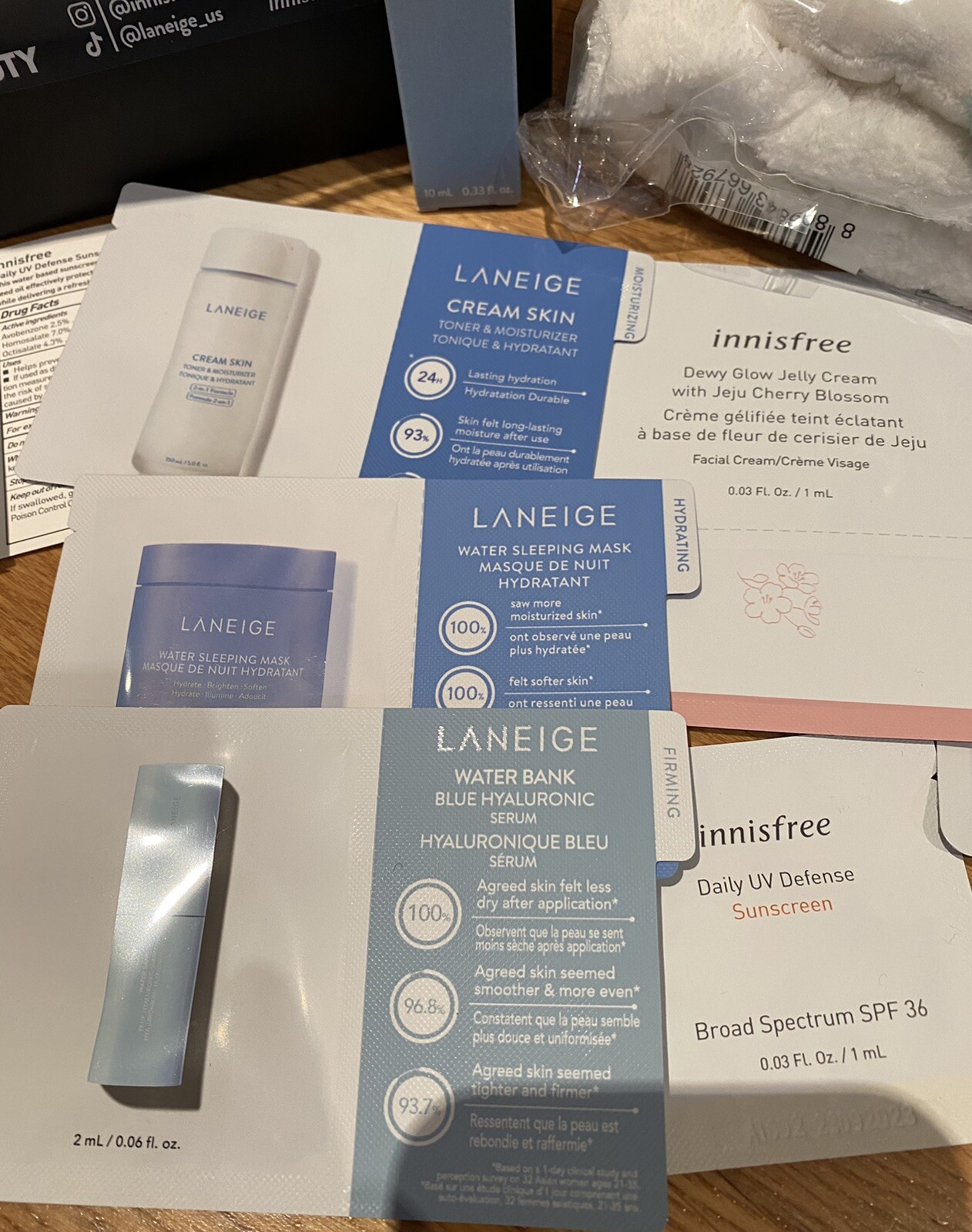 NEW Laneige & Innisfree NYC Popup Event Samples & Goodie bag