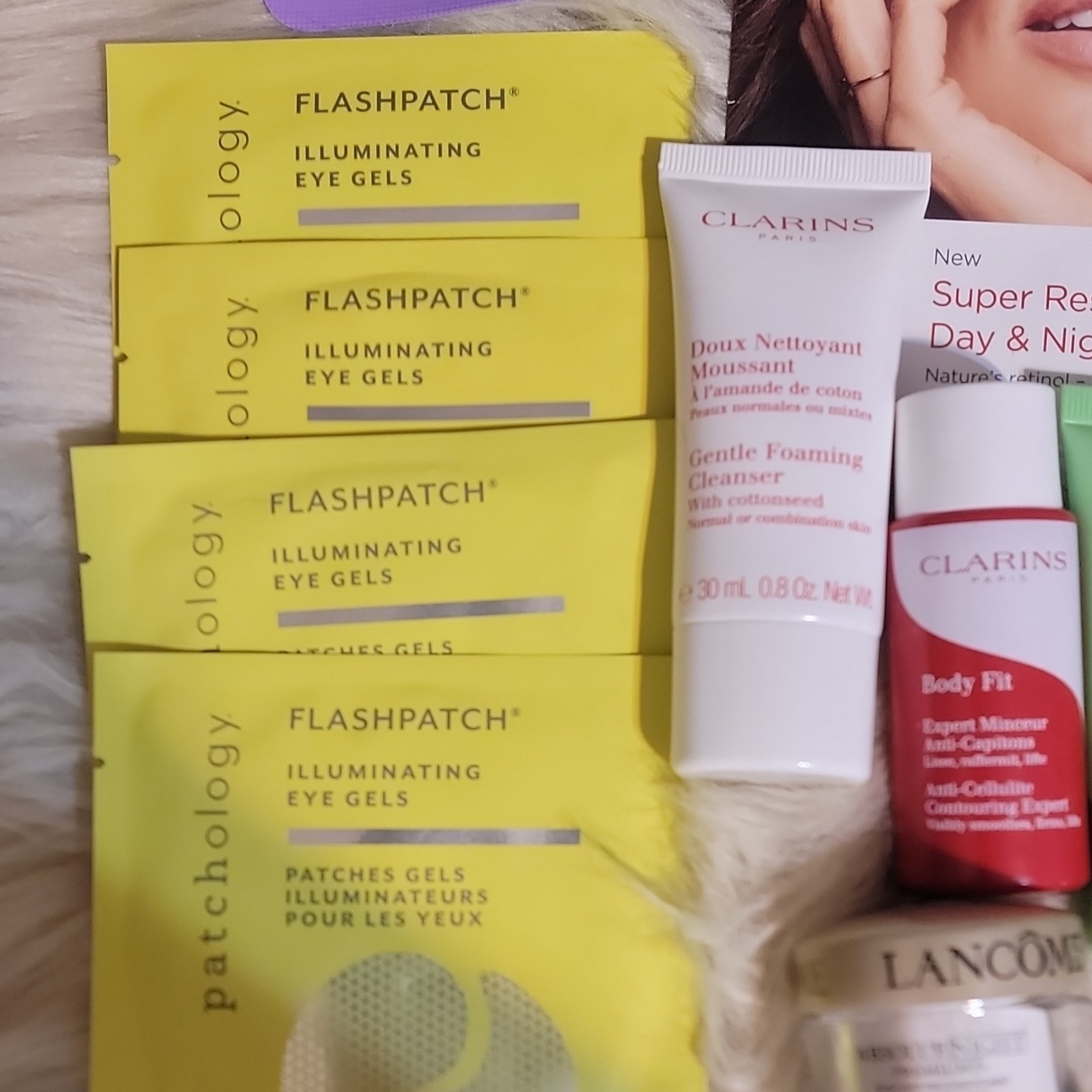 Variety Of Name Brand Skincare. Clarins, Dior, Lancome, Patchology