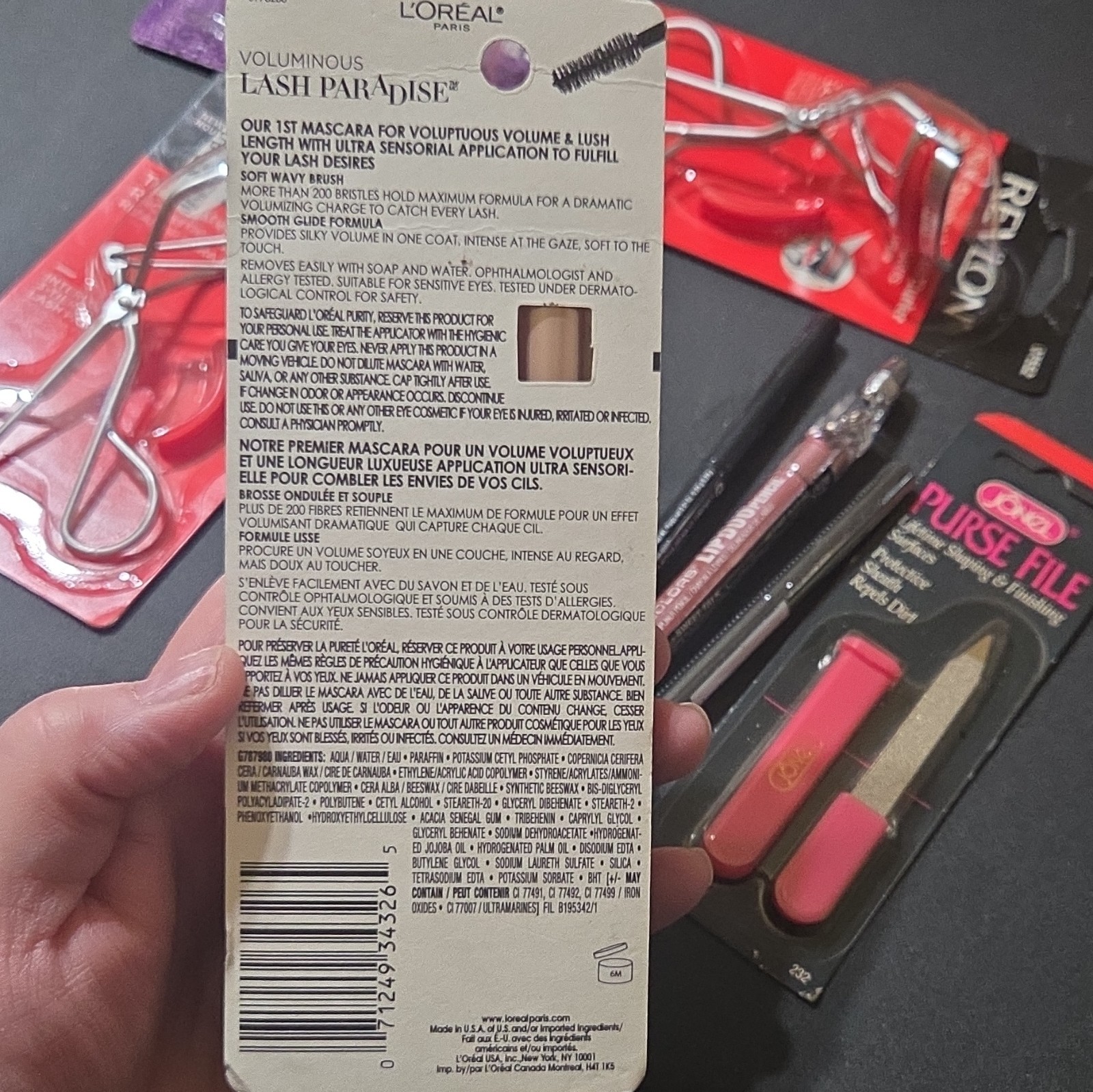 Revlon L’Oréal L.A. Colors Makeup Lot Full Size Mascara Eyeliner Lip Duo