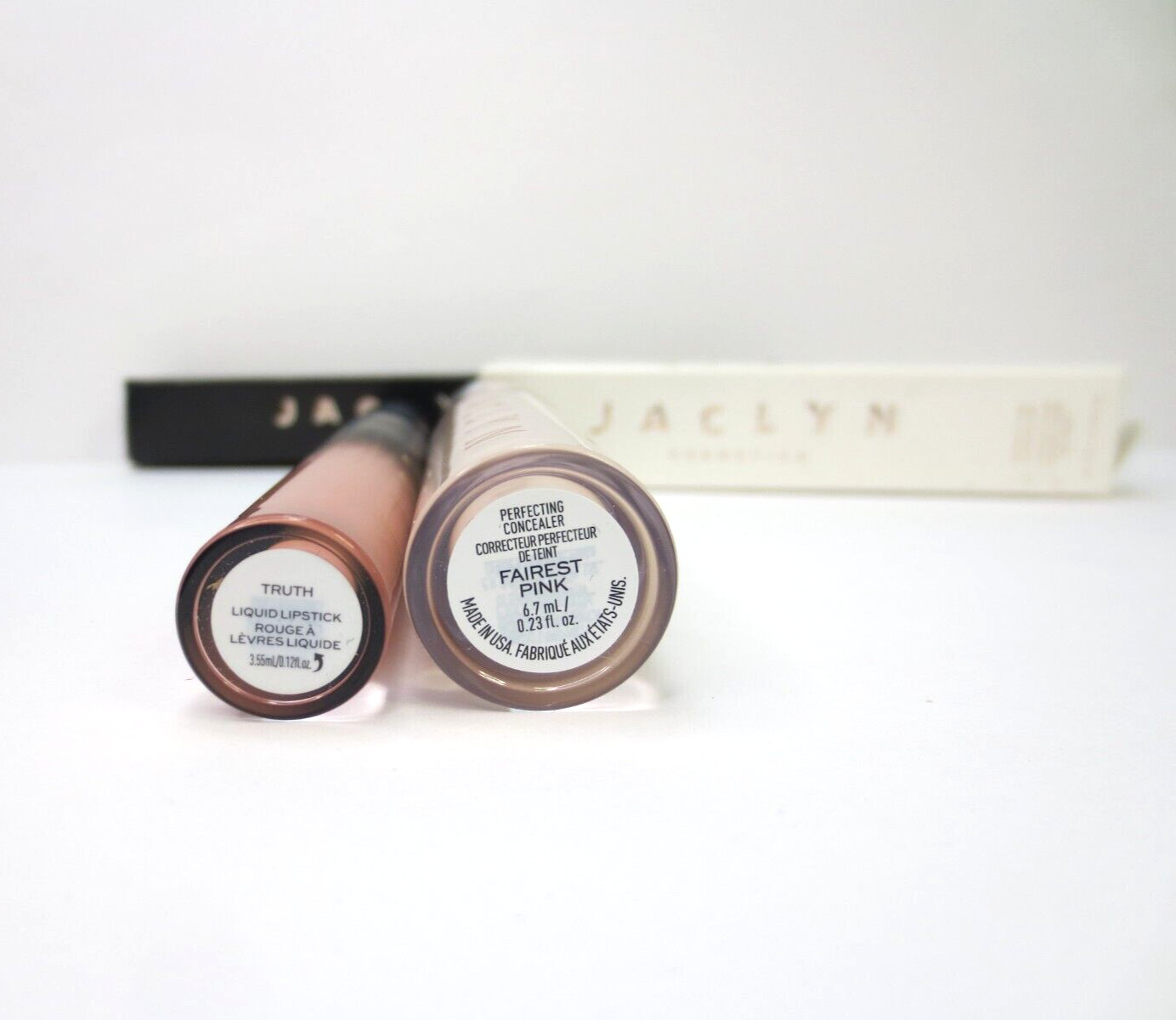 JACLYN MIX MAKEUP 2 PCS- CONCEALER FAIREST PINK & LIQUID LIPSTICK TRUTH